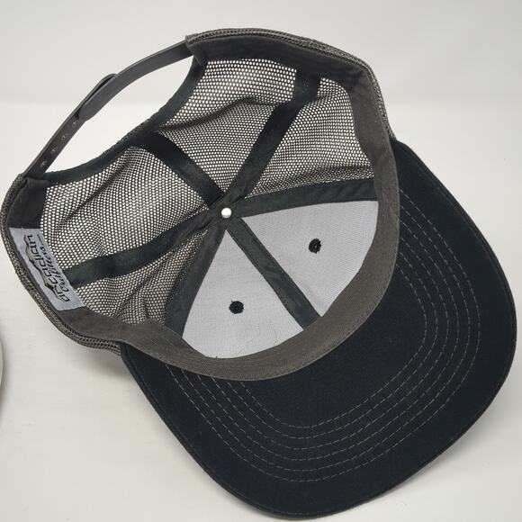 Idaho Snapback Trucker Hat Black OS Adjustable Mesh Back Arcadian Outfitters - Picture 6 of 8